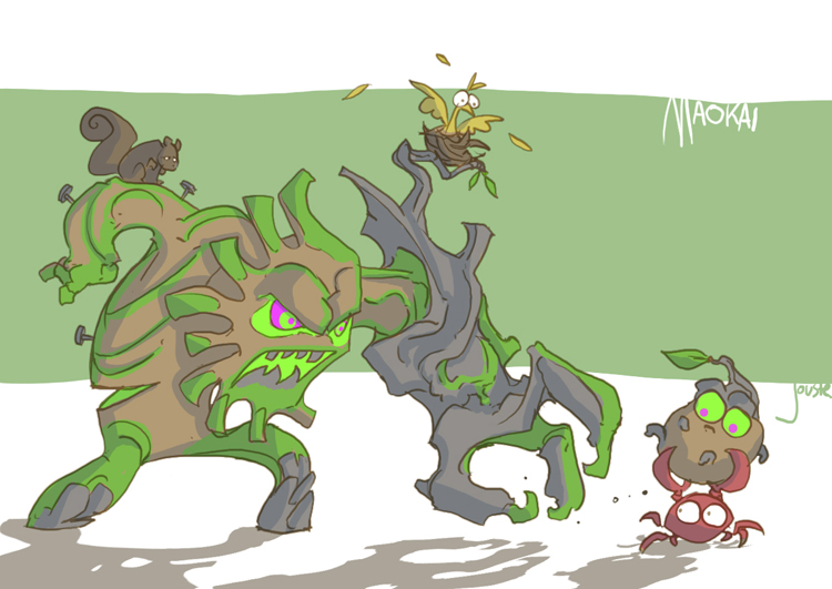 Maokai art by Jouste at http://jouste.deviantart.com/ Maokai art by Jouste at http://jouste.deviantart.com/