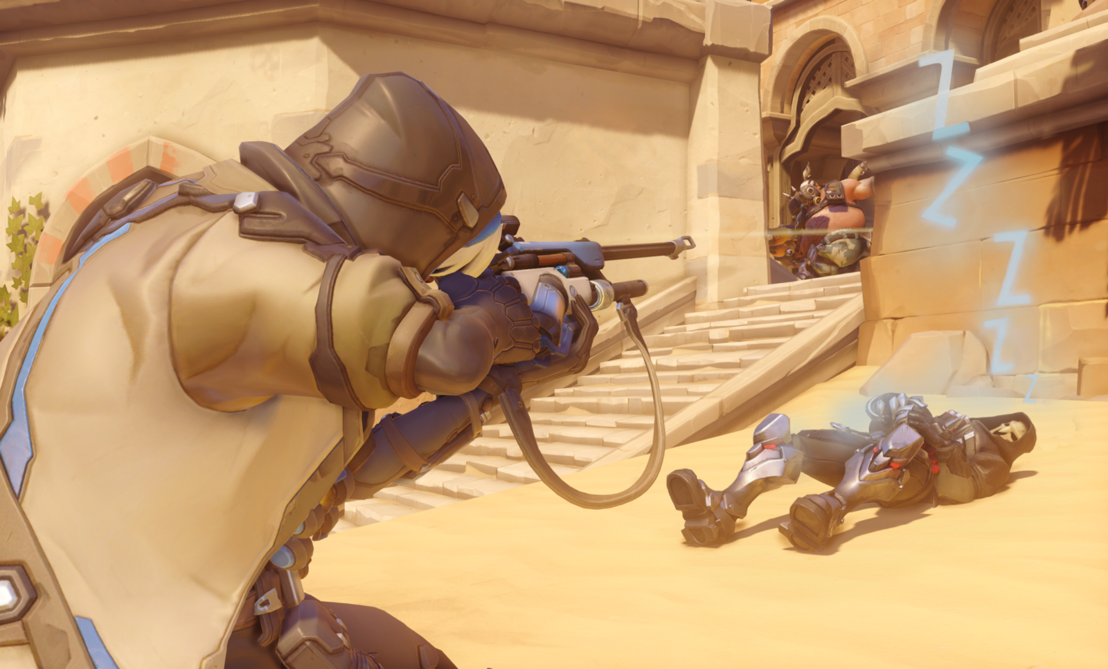 Sleep dart allows for skilled Ana's to also win one on one situations