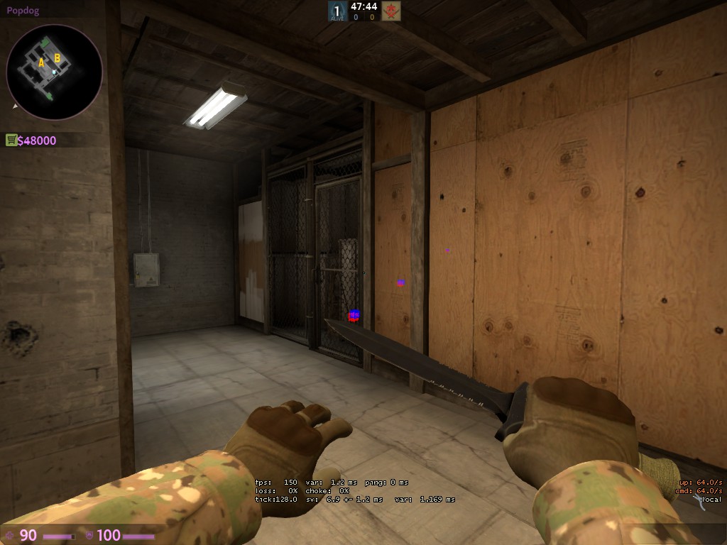 Wallbangs and Tips For de_train