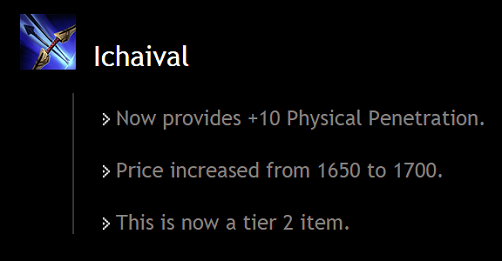 Ichaival Season 2 patch changes
