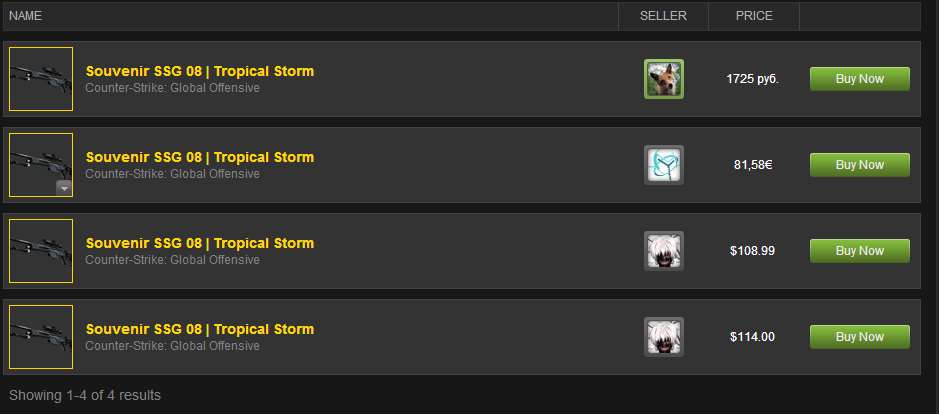 Weapon Trading In Counter-Strike