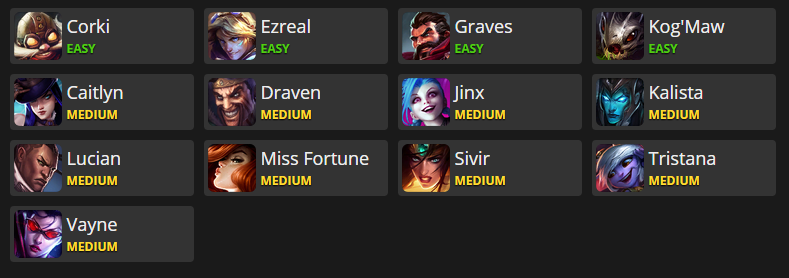 ashe matchups