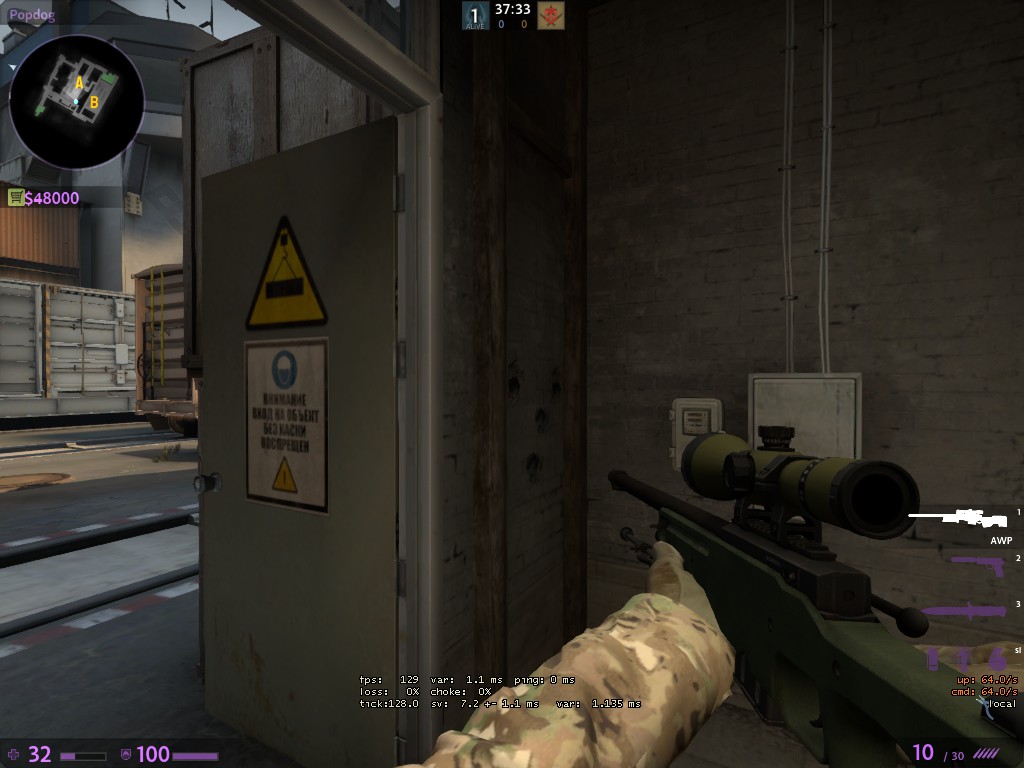 Wallbangs and Tips For de_train