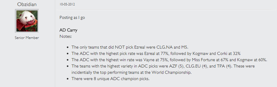 A Dynamic Duo Part 1: A History of Competitive Play with Vayne