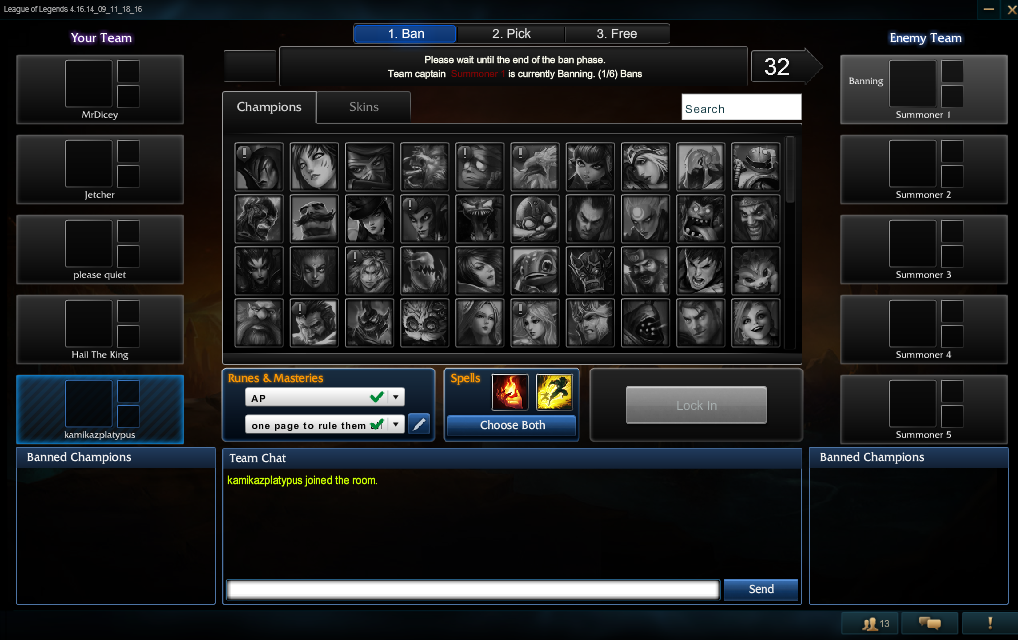 Champion select