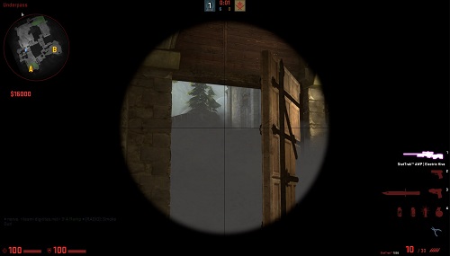 Here is the one-way CT door smoke in action