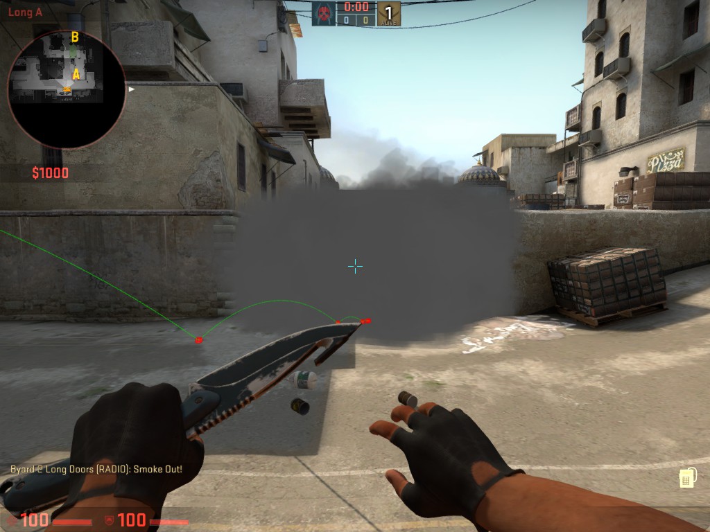 Crossover smoke trajectory