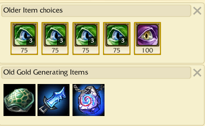 Old support items Old support items