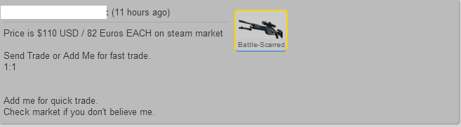 Weapon Trading In Counter-Strike
