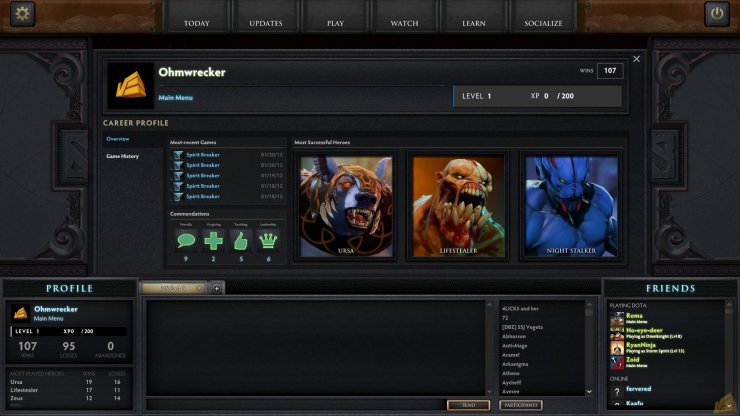Dota Profiles