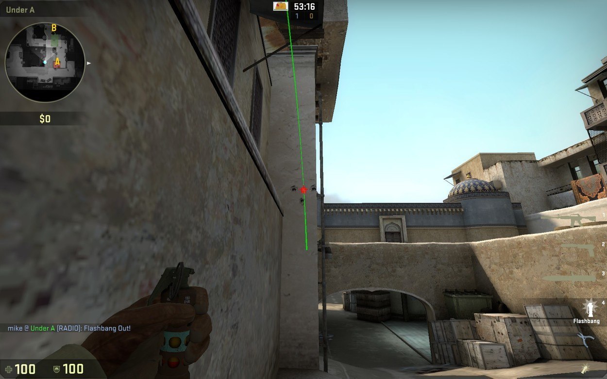 de_dust2 Pop Flash Guide