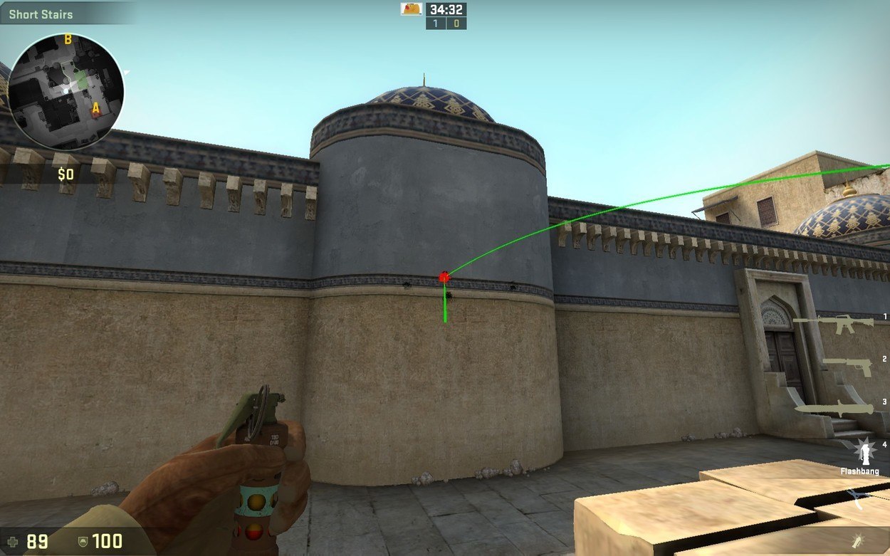 de_dust2 Pop Flash Guide