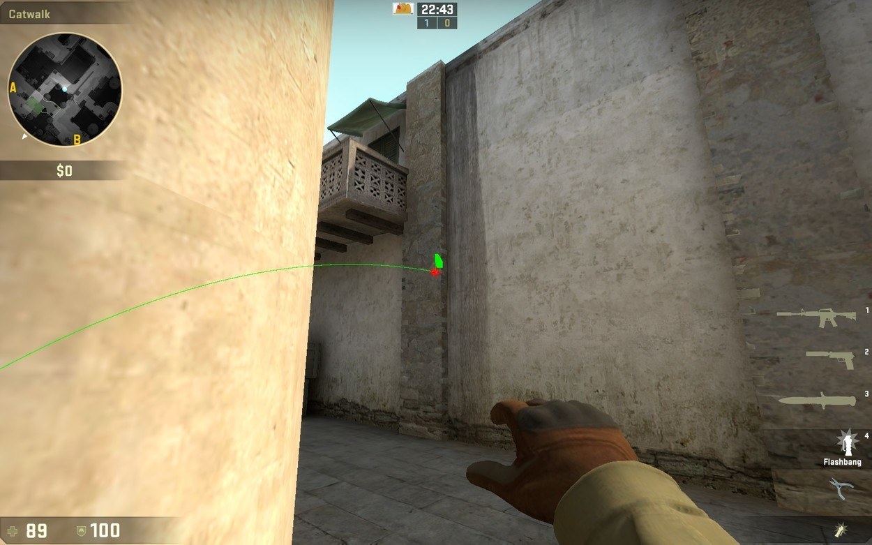 de_dust2 Pop Flash Guide