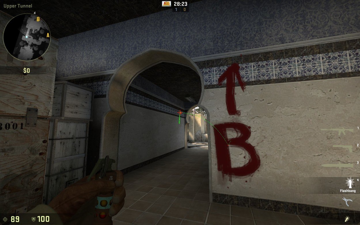 de_dust2 Pop Flash Guide