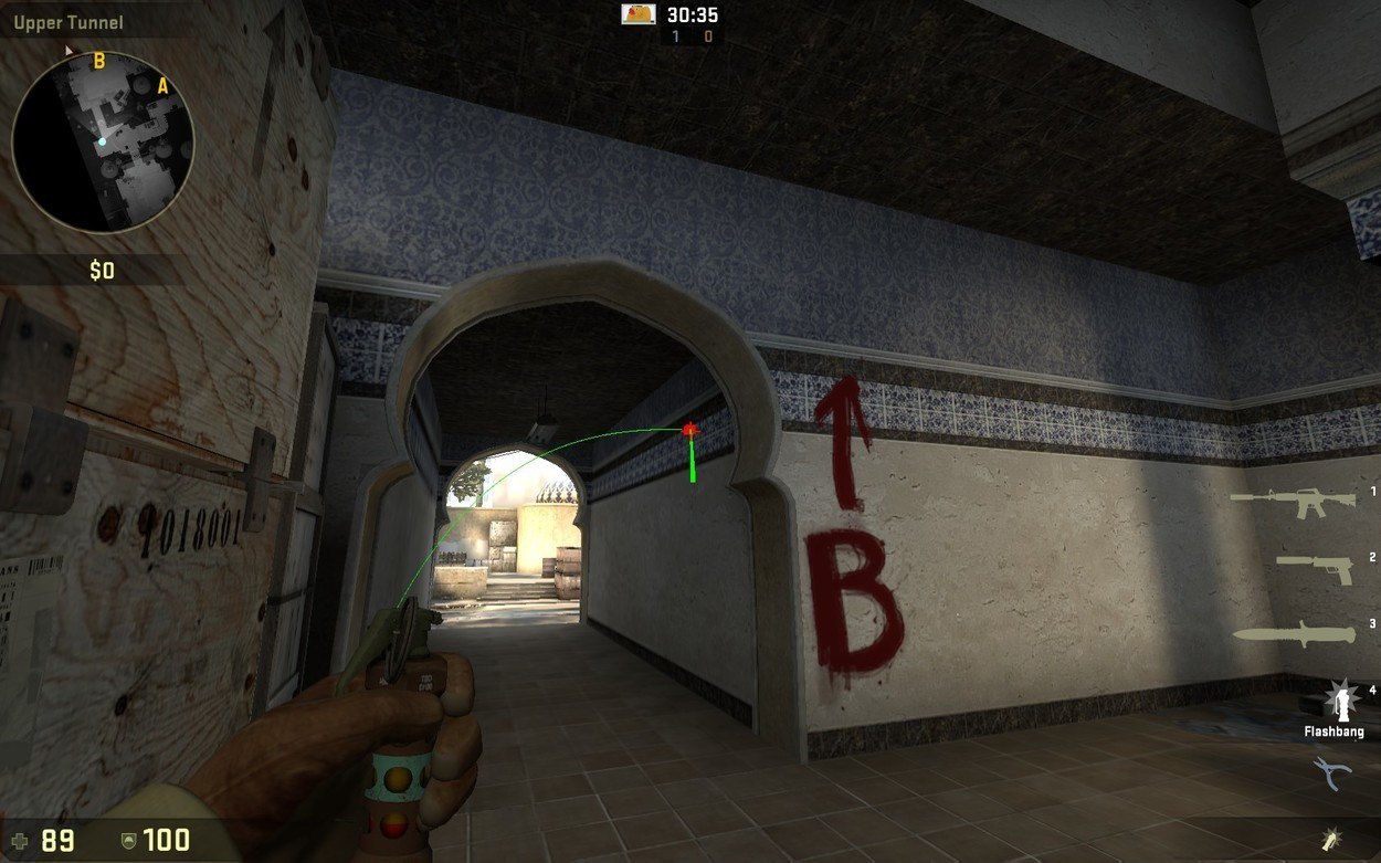 de_dust2 Pop Flash Guide