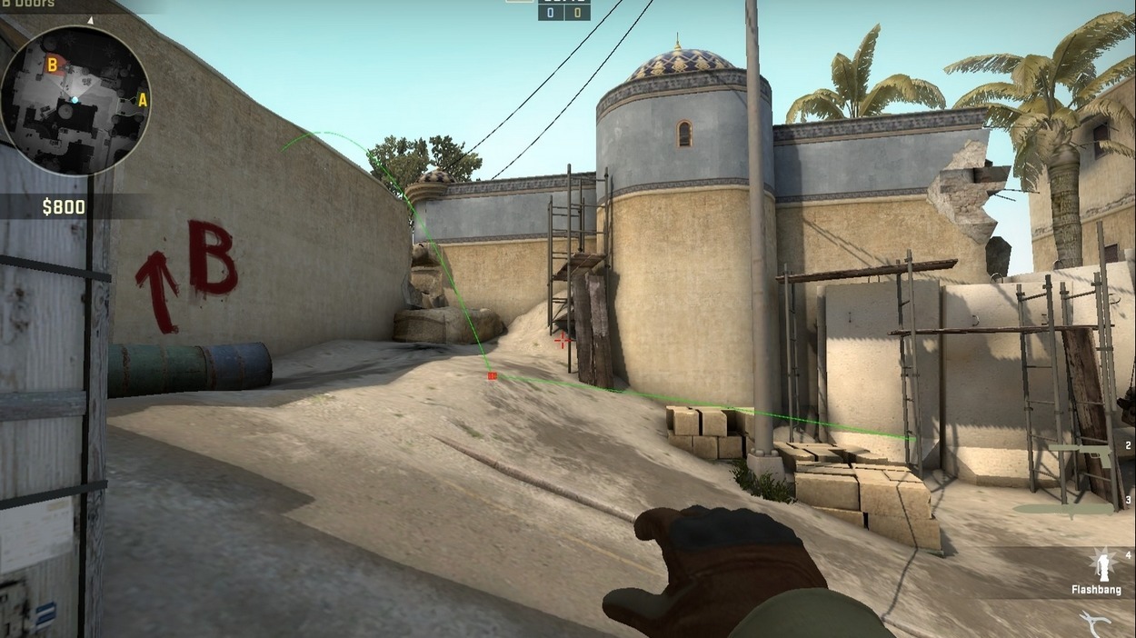de_dust2 Pop Flash Guide