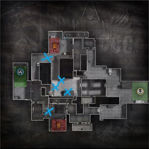 Proper CT-side setups and rotations that will help you control mid on de_cache