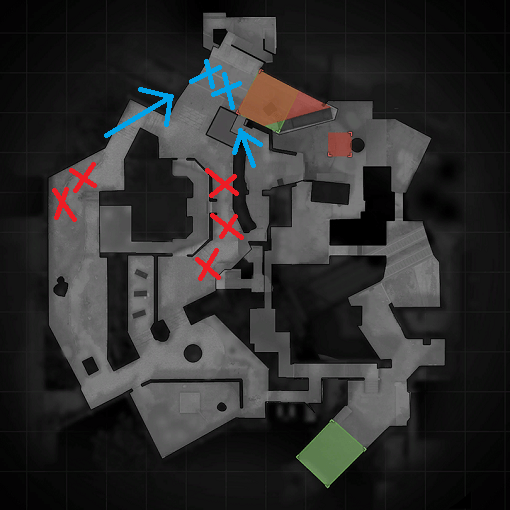 Default setups and rotations for de_overpass