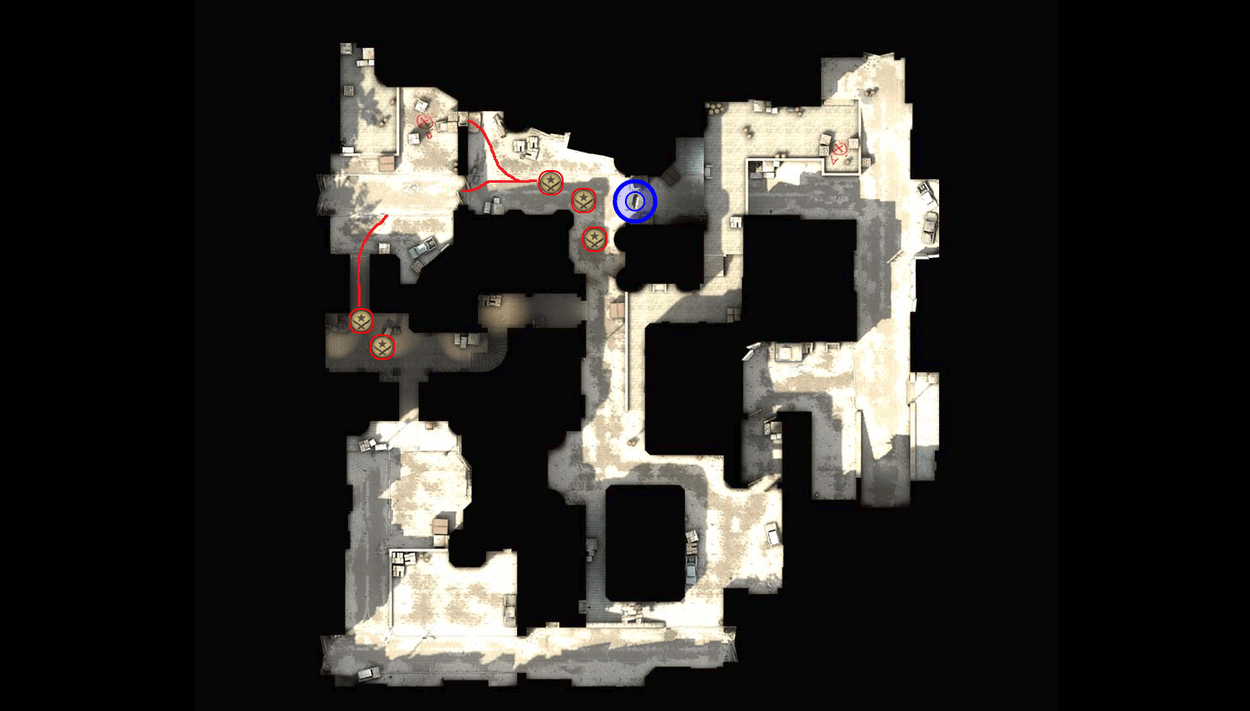 Two Simple Dust2 T-side Pistol Round Strategies