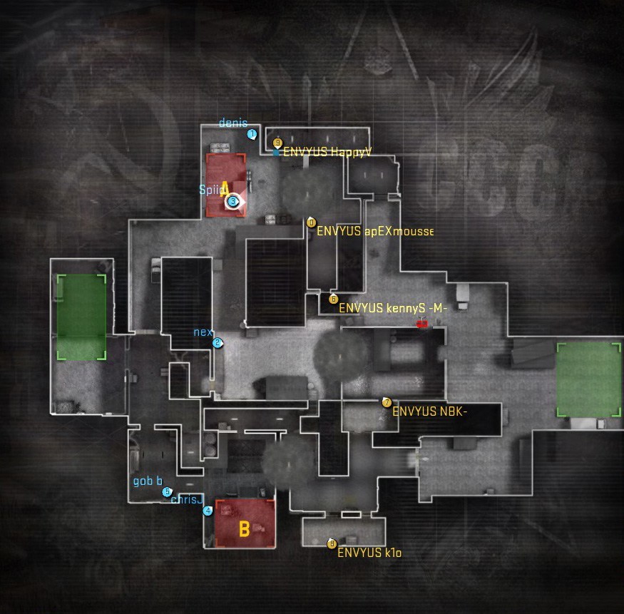 Default Strategies on T-side: Team EnVyUs on de_cache
