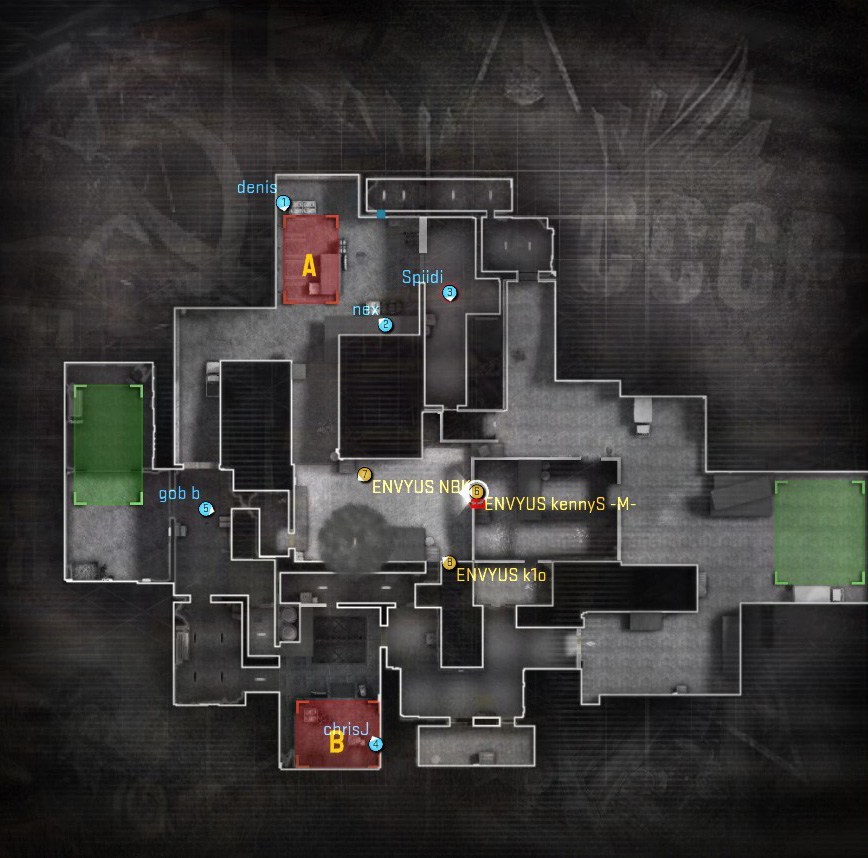 Default Strategies on T-side: Team EnVyUs on de_cache