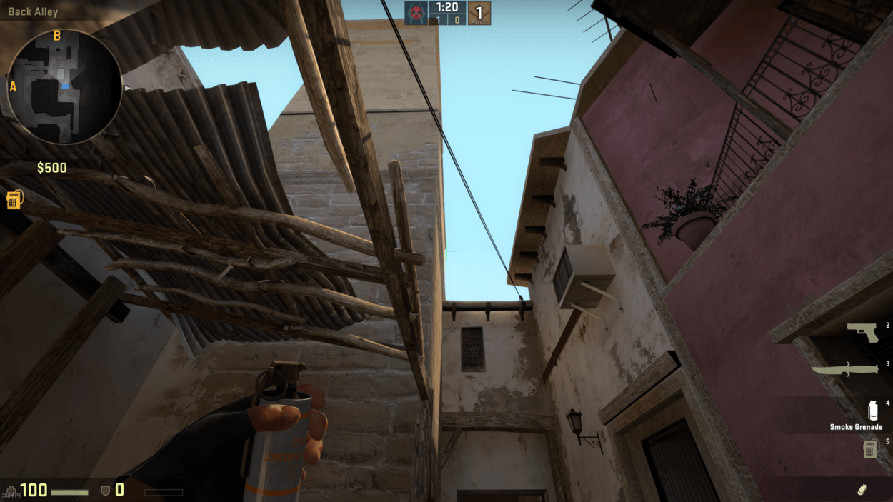 How to Smoke B-Site on Mirage