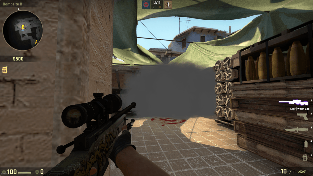 How to Smoke B-Site on Mirage