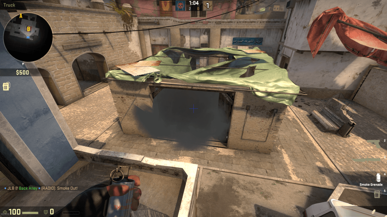 How to Smoke B-Site on Mirage