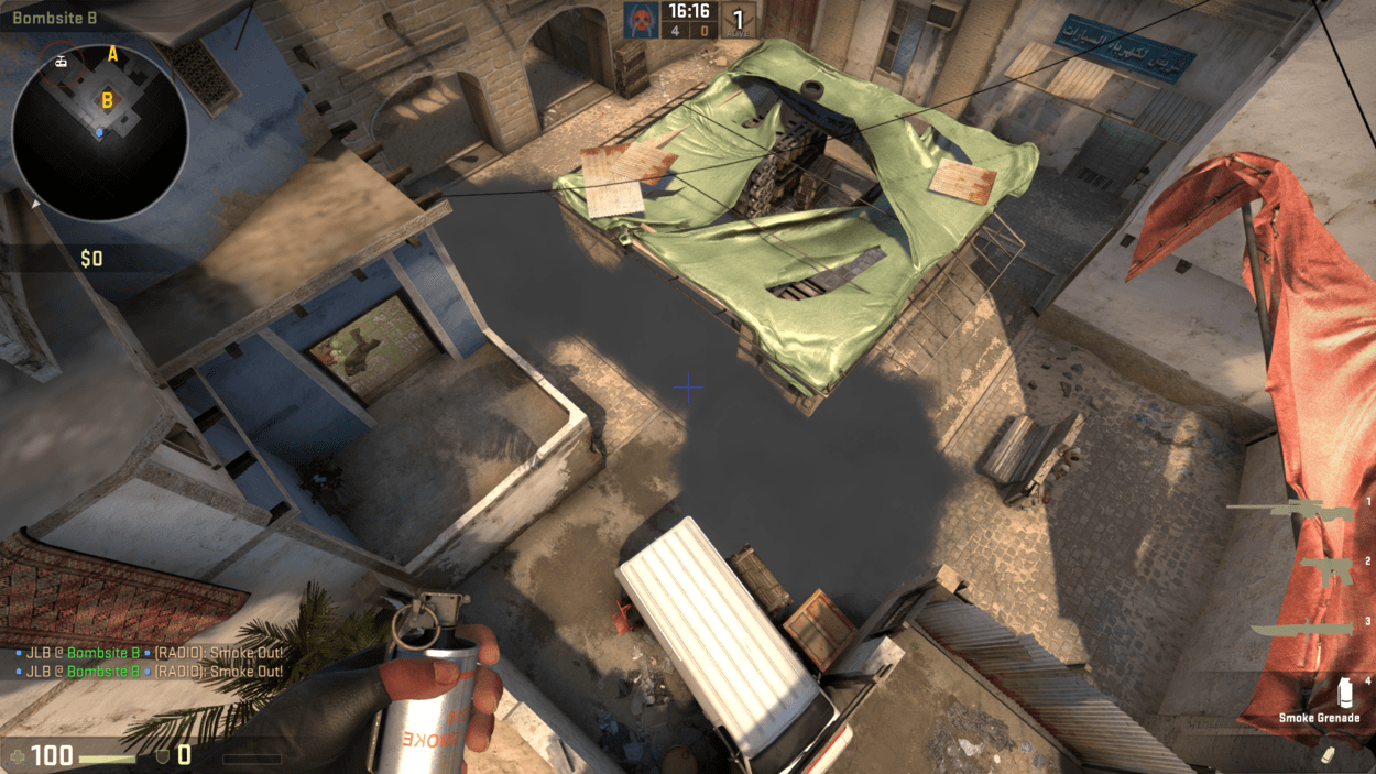 How to Smoke B-Site on Mirage