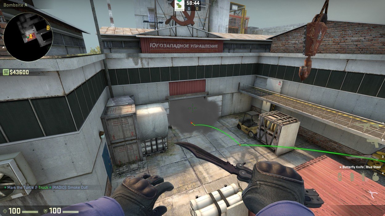 Basic Anti-Rush Grenades for Cache and Inferno