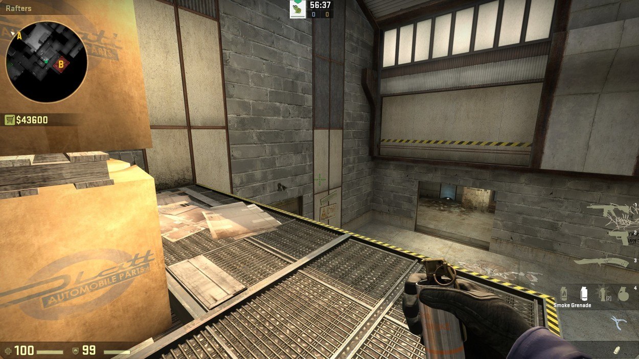 Basic Anti-Rush Grenades for Cache and Inferno