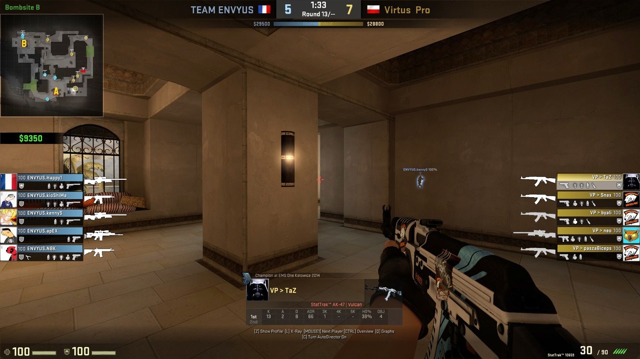 Default Strategies on T-side: Virtus.Pro on de_mirage