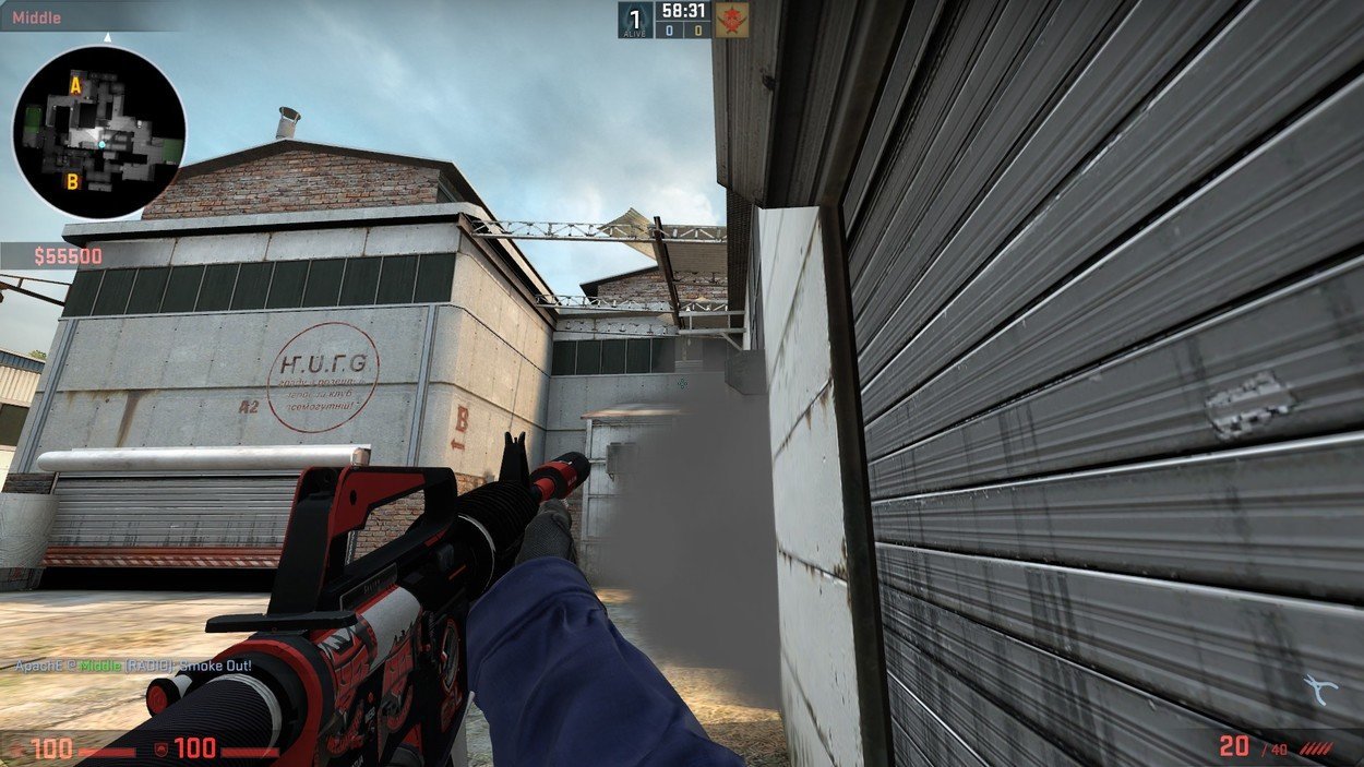How to hold mid on de_cache