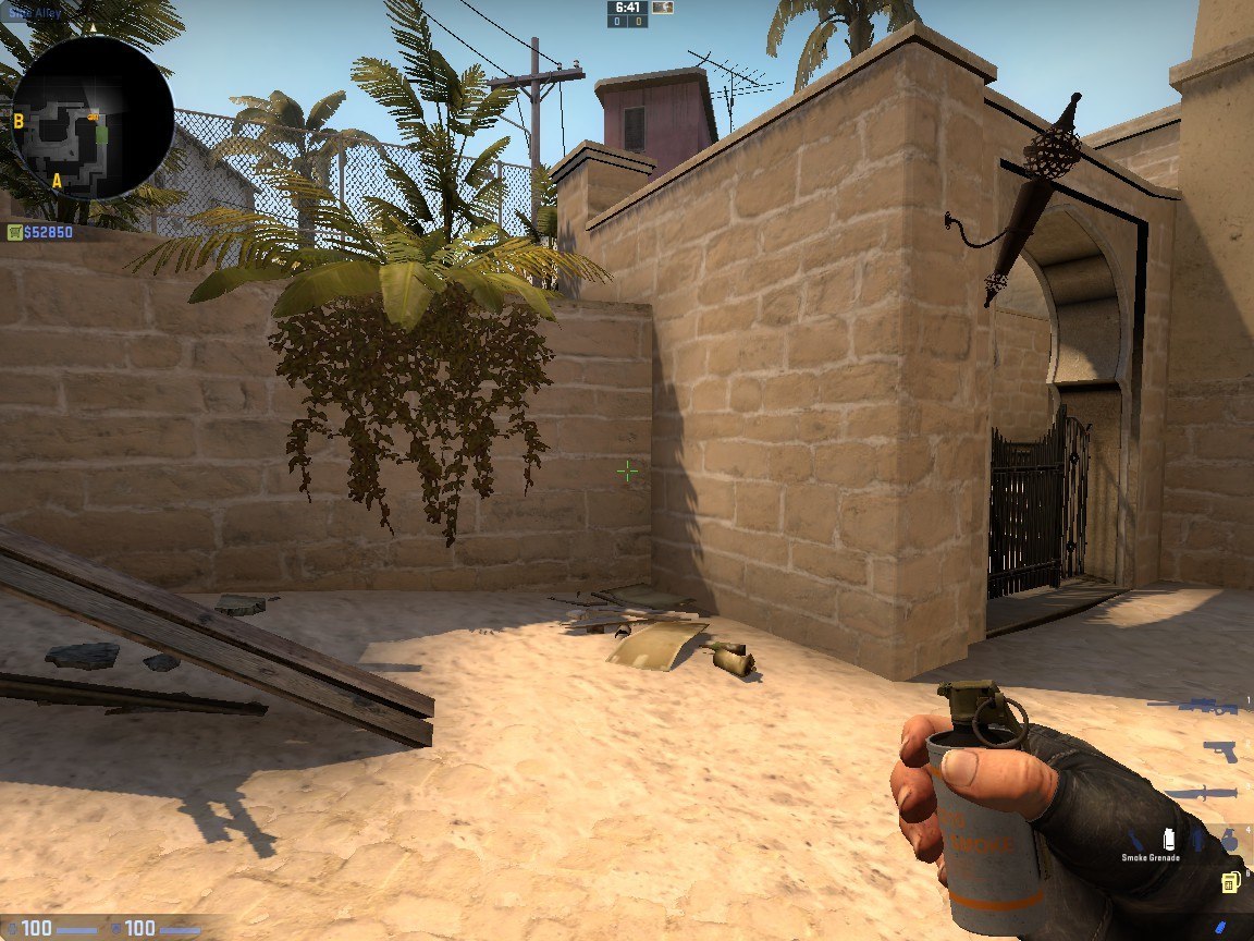 Smokes for Mid on de_mirage