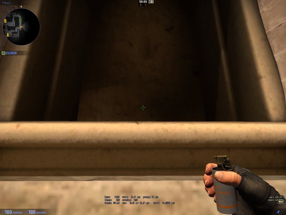 Smokes for Mid on de_mirage