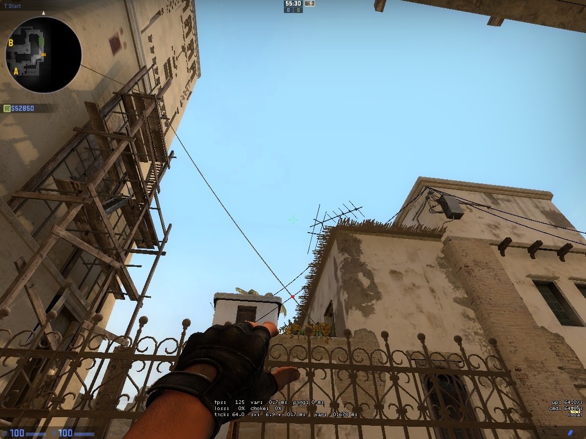 Smokes for Mid on de_mirage