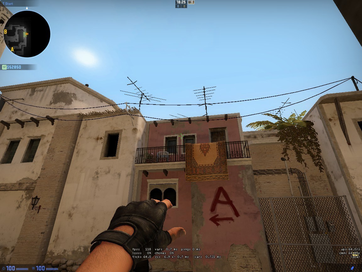 Smokes for Mid on de_mirage
