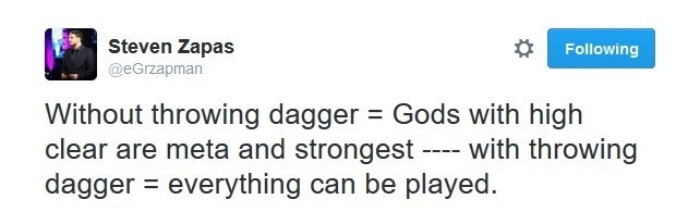 Throwing Dagger: A Balanced Weapon?