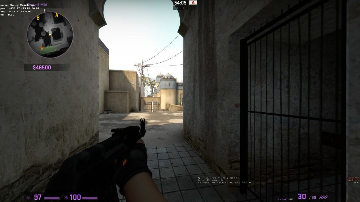 Dust II: Mid to B Strategy