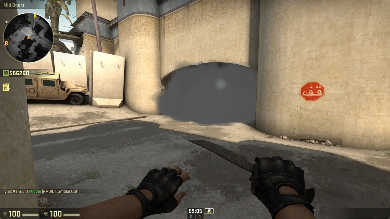 T-Side Guides: Dust II Mid Control and B Split