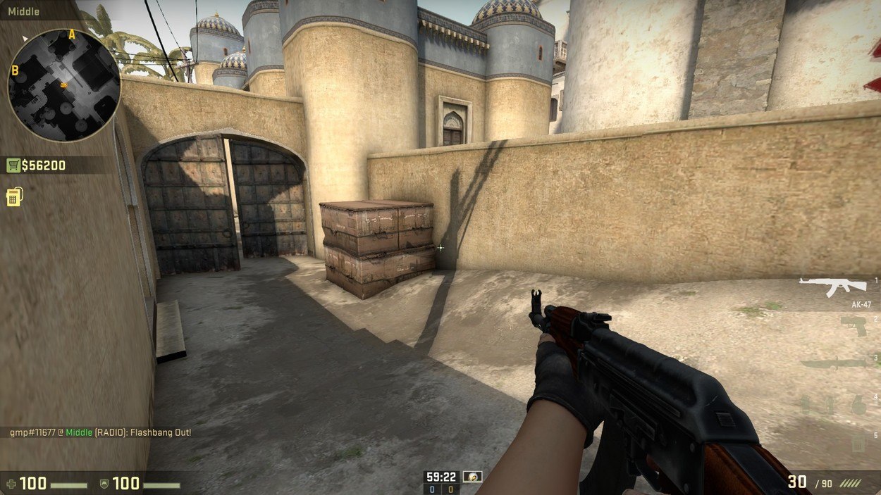 T-Side Guides: Dust II Mid Control and B Split