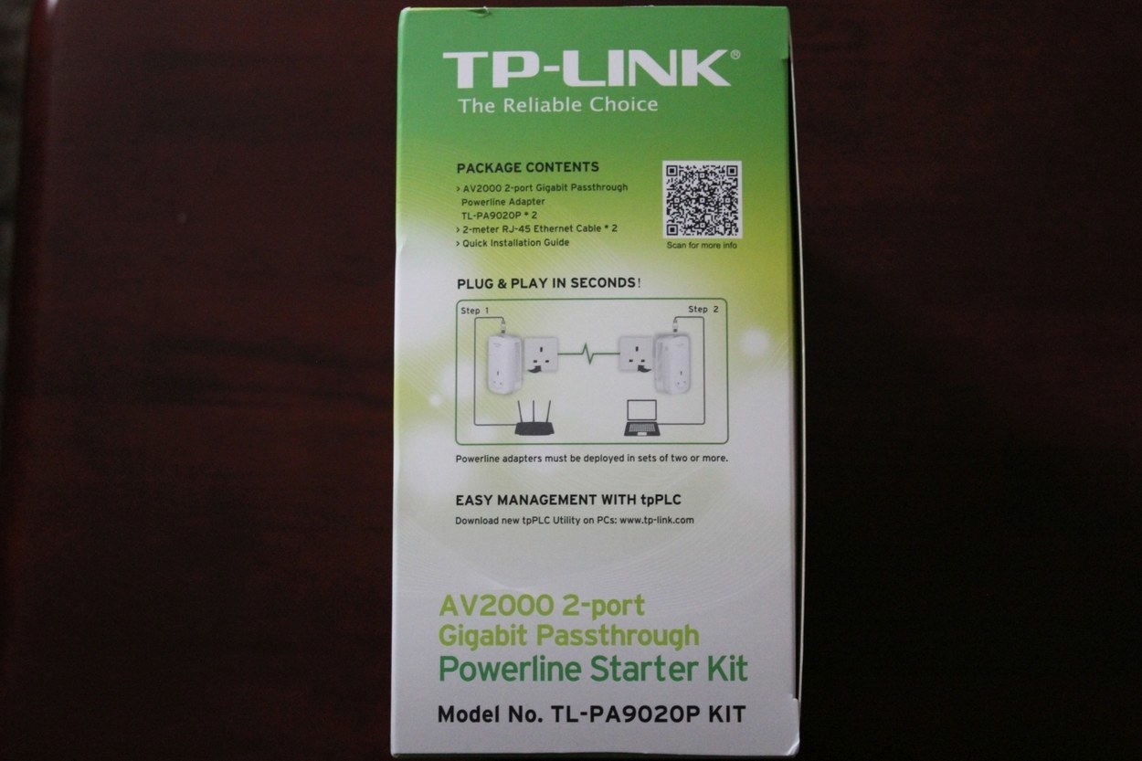 TP-Link AV2000 2-port Gigabit Passthrough Powerline Starter Kit