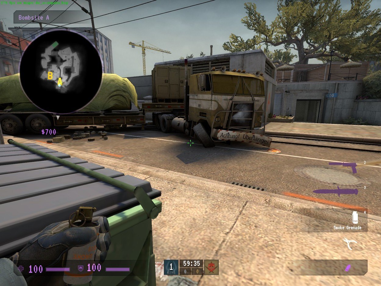 I Can't See: Places to Smoke on de_overpass