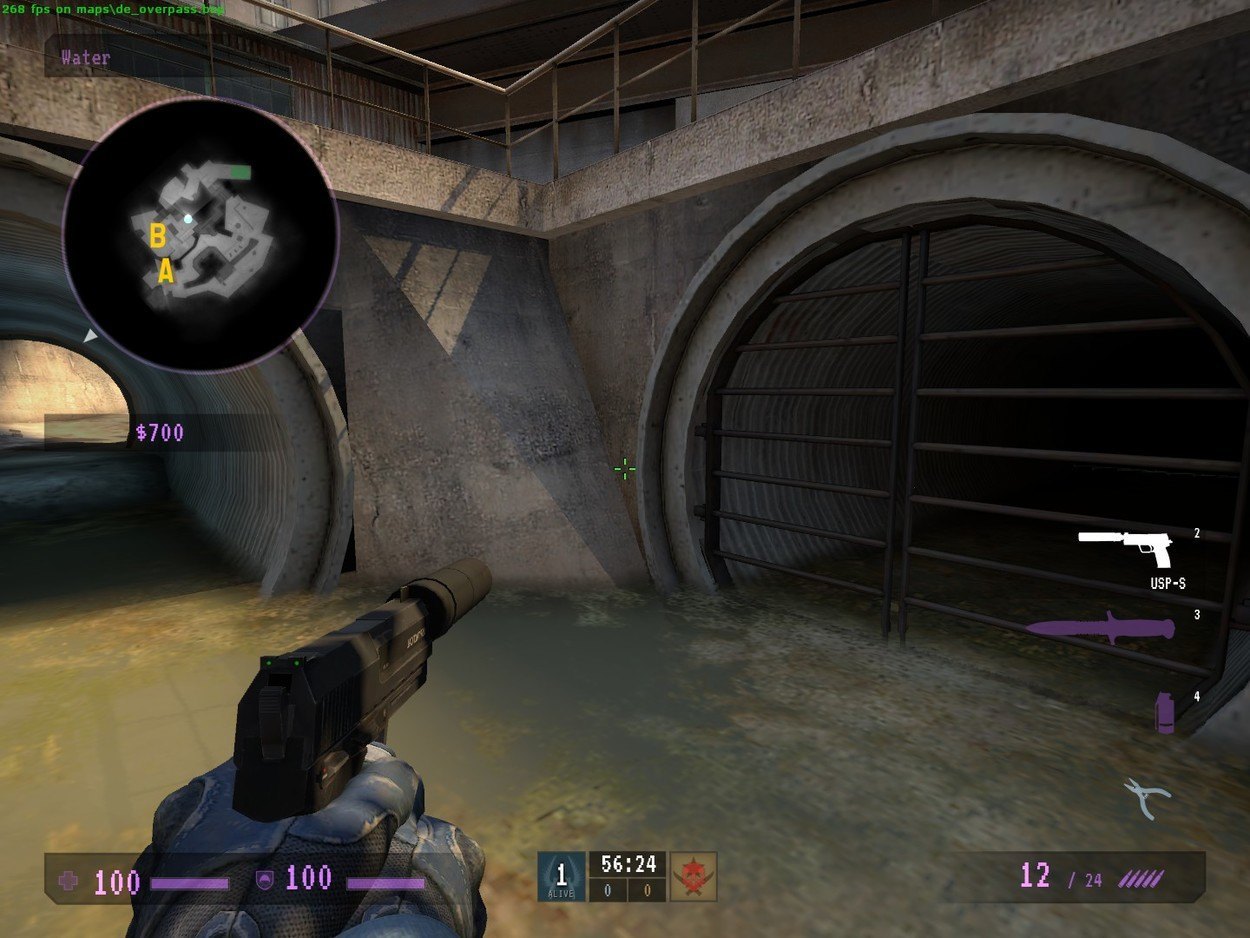 I Can't See: Places to Smoke on de_overpass