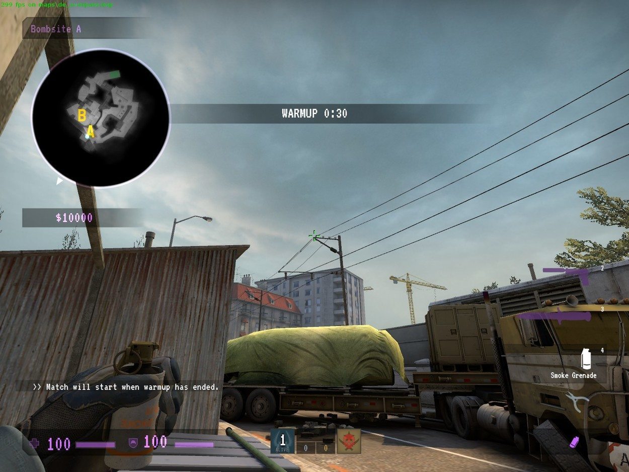 I Can't See: Places to Smoke on de_overpass