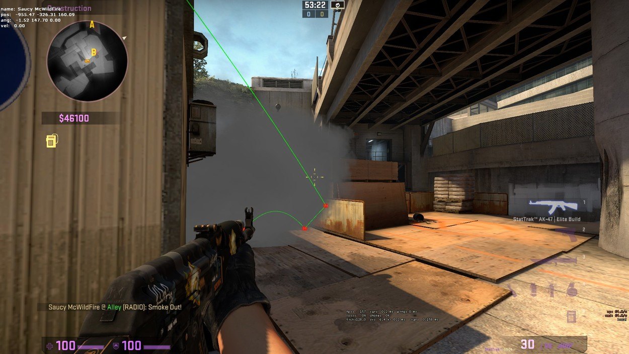 Terrorist Side Basics for de_Overpass