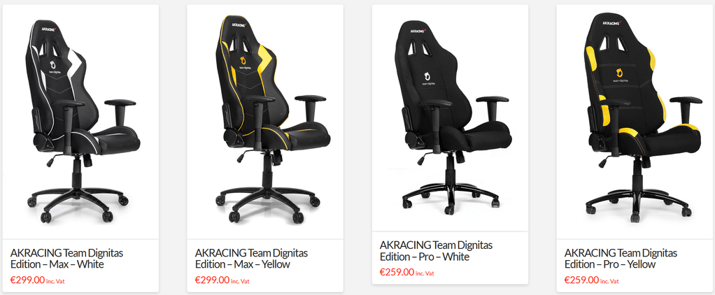 Buy Team Dignitas AKRacing gaming chairs with SCAN Computers