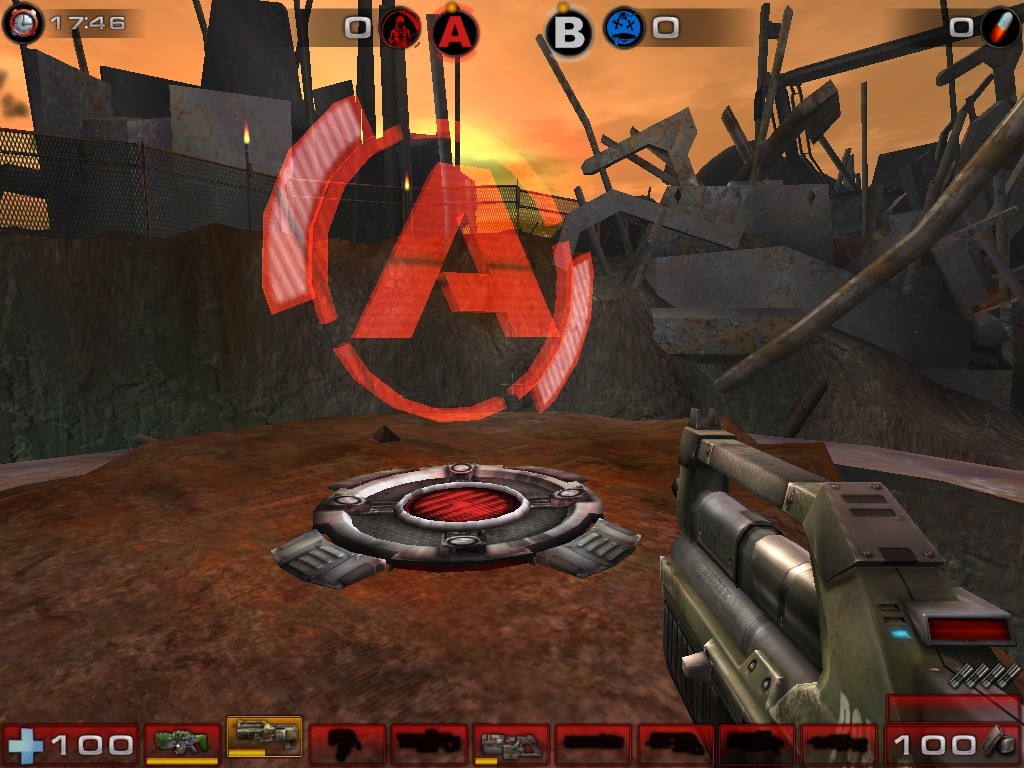 A control point in Double Domination (Unreal Tournament 2004)