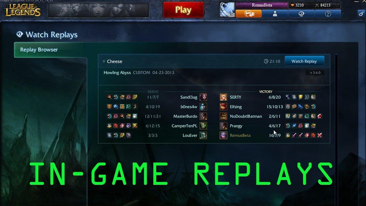 How to Learn: Discussing Replays