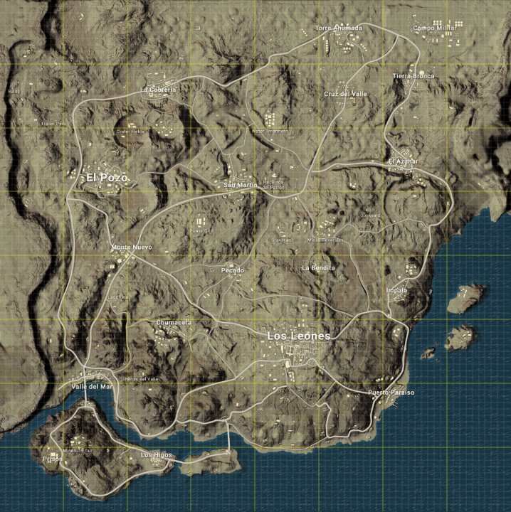 Where to Loot in PUBG's Miramar Map